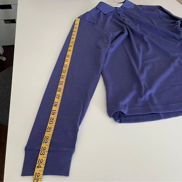 Outdoor Voices Birdie Long sleeve Polo Color: Oceanic/ Blue-Violet Golf Preppy - Picture 10 of 15